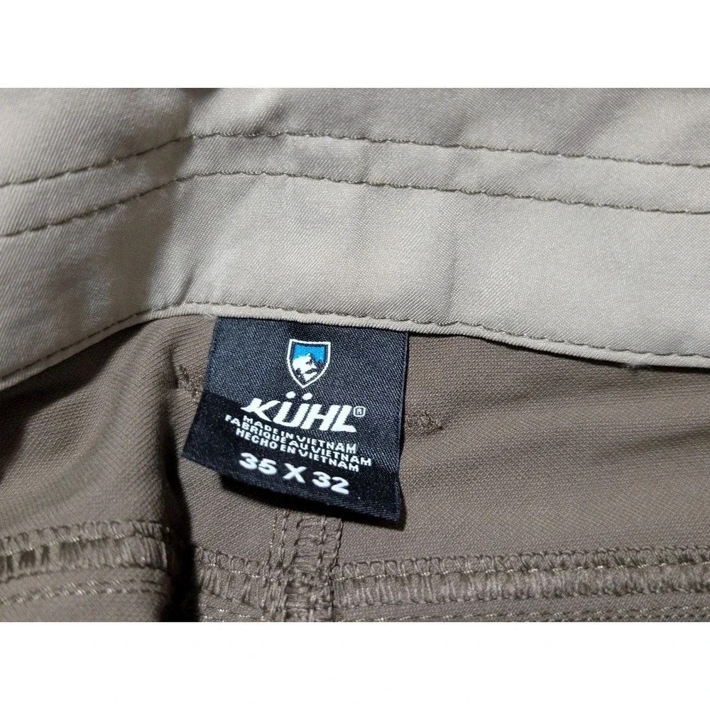 KUHL Resistor Jean Men 35x32 Stone Brown Klassik Fit Stretch Hiking Outdoor Pant
